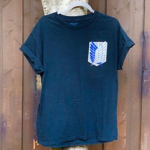 Anime attack on titan graphic tee